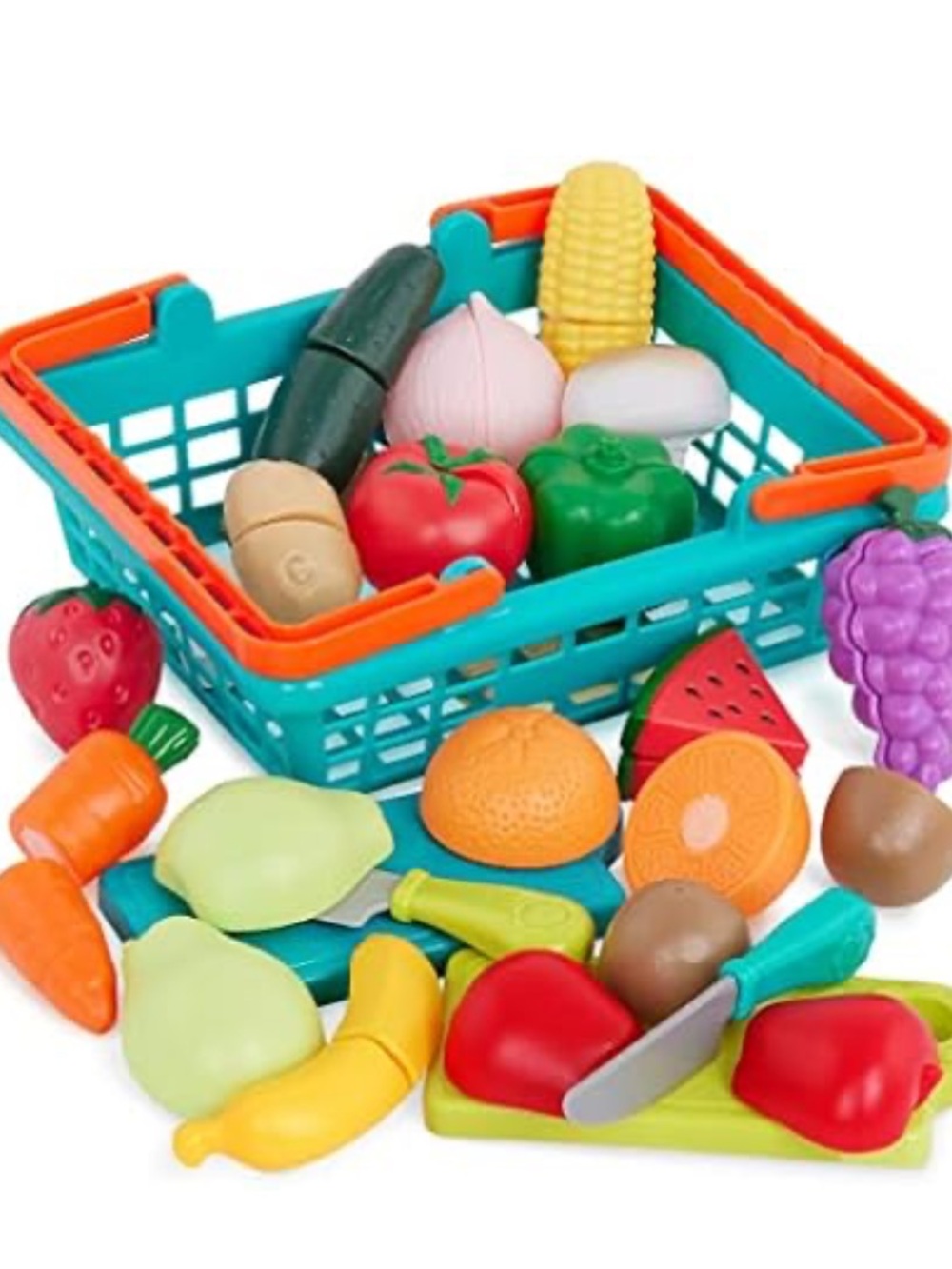 Battat Farmers Market Basket Play Food - NEW